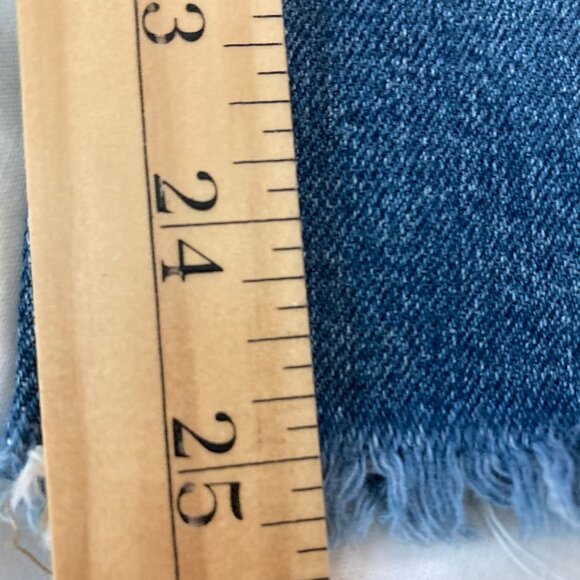 Joe's "The Jane" Jeans W30 High Rise Straight Crop Raw Hem Med Blue EUC - Picture 6 of 7
